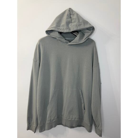 Alo Double Take Hoodie Sweatshirt Men's Steel Grey Casual Comfy Pullover - Picture 2 of 9